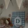 Personalised Blue Gingham Art Print, thumbnail 6 of 6