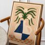 ‘Santorini Fiori’, Boho Floral Vase Art Print, thumbnail 2 of 7
