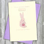 Personalised First Birthday Bunny Card, thumbnail 2 of 10