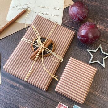 Burgundy Stripe Paper Fibre, 4 of 9