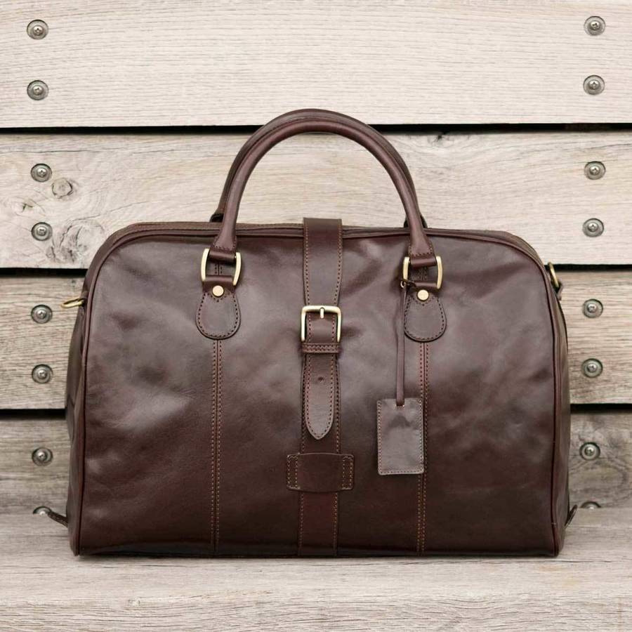 Leather Cabin Sized Luggage Bag. 'The Farini' By Maxwell Scott Bags ...