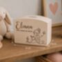 Classical Personalised Wooden Money Box For Girls, thumbnail 4 of 5