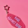 The 'Rage Against Beige' Sparkly Motel Keyring / Colour Lover Gift / Bold Statement Accessories / Funny Quote Keyring, thumbnail 1 of 8