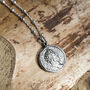 Sterling Silver Roman Emperor Coin Necklace, thumbnail 1 of 4