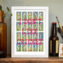 Cricketers Vintage Cards Print, thumbnail 2 of 5