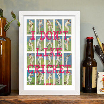 Cricketers Vintage Cards Print, 2 of 5