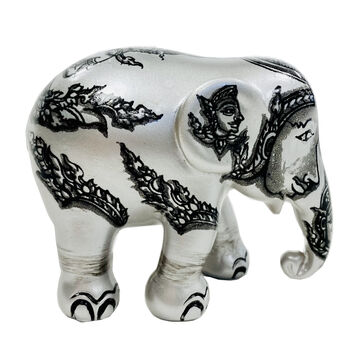 Elephant Conservation Hand Decorated 7cm Art Piece, 2 of 12