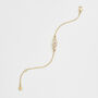 Gold Jasmine And Pearl Bracelet, thumbnail 7 of 10