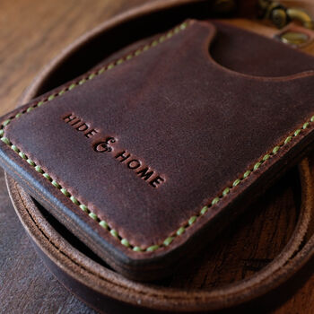 Leather ID Holder With Personalised Lanyard, 7 of 10