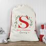 Personalised Christmas Initial Sack Red, thumbnail 1 of 2