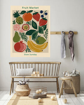 Fruit Market Kitchen Art Print, 4 of 5