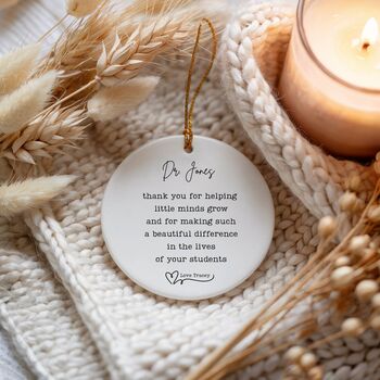 Personalised Teacher Thank You Bauble, 2 of 6