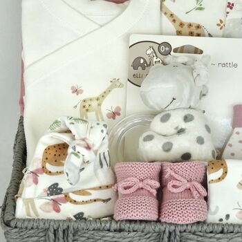 The Cutest Safari New Baby Gift Set Hamper, 7 of 7