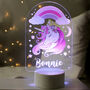 Personalised Unicorn Changing Colours Lamp For Kids, thumbnail 1 of 4