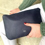 Personalised Leather Clutch Bag, thumbnail 1 of 6