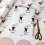 Personalised Birthday Age Mouse Or Bunny Wrapping Paper, thumbnail 1 of 12