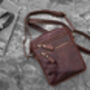 Men's Small Brown Leather Flight Travel Bag, thumbnail 8 of 8