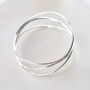 Sterling Silver Wire Bangle, thumbnail 3 of 8