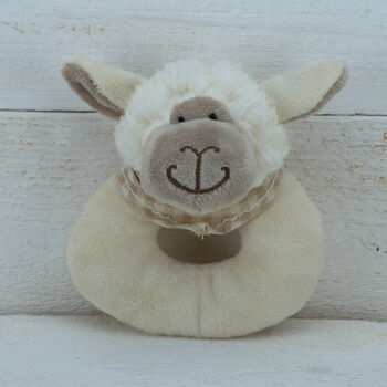 Sheep Personalised Rattle, From Birth, Gift Boxed, 3 of 6