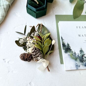 Preserved Eucalyptus Woodland Boutonniere, 2 of 4