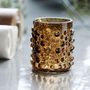 Amber Foam Glass Votive Vase, thumbnail 1 of 4