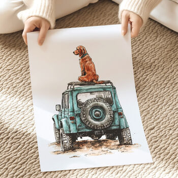 Landrover Style Wall Print, 2 of 5