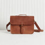 Handmade Leather Laptop Bag With Lifetime Guarantee, thumbnail 7 of 9