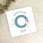 Personalised Blue Easter Bunny Card, thumbnail 1 of 4