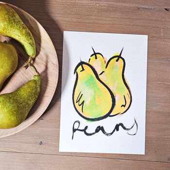'Pears' Illustrated Print Wall Art, 3 of 9