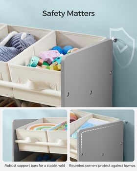 Toy Organiser Non Woven Fabric Boxes Children's Room, 8 of 10