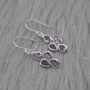 Amethyst Sterling Silver Earrings: February Birthstone, thumbnail 5 of 8