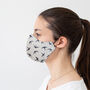 Kids Swallow Print Reusable Face Mask | Reversible, thumbnail 4 of 8