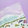 Winter Village Luxury Cotton Tea Towel, thumbnail 2 of 5