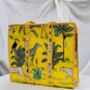 Yellow Zebra Tote Bag, thumbnail 1 of 4