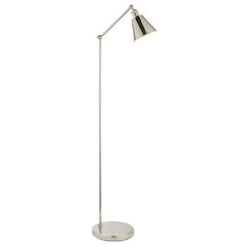 Bright Nickel Floor Standing Task Lamp, 6 of 6