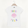 Shell Yeah Women's Beach Slogan T Shirt, thumbnail 3 of 3