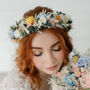 Millie Flower Crown Pastel Wildflower Dried And Preserved Wedding Halo, thumbnail 3 of 5