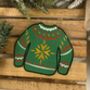 Christmas Jumper Embroidered Iron On Patch, thumbnail 1 of 2