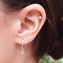 Sterling Silver 925 Lightning Bolt Ear Stud Earrings, thumbnail 3 of 8