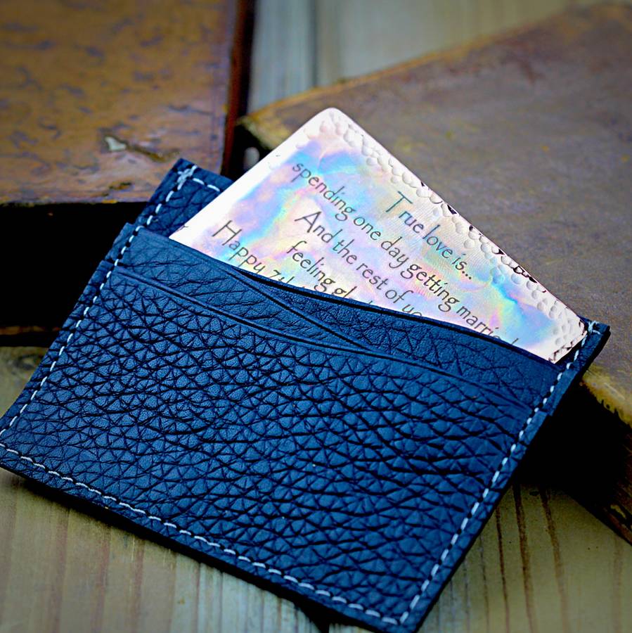 7th Wedding Anniversary Copper Wallet Insert By Morgan ...