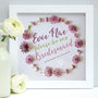 Personalised Be Our Flowergirl Framed Print, thumbnail 2 of 4