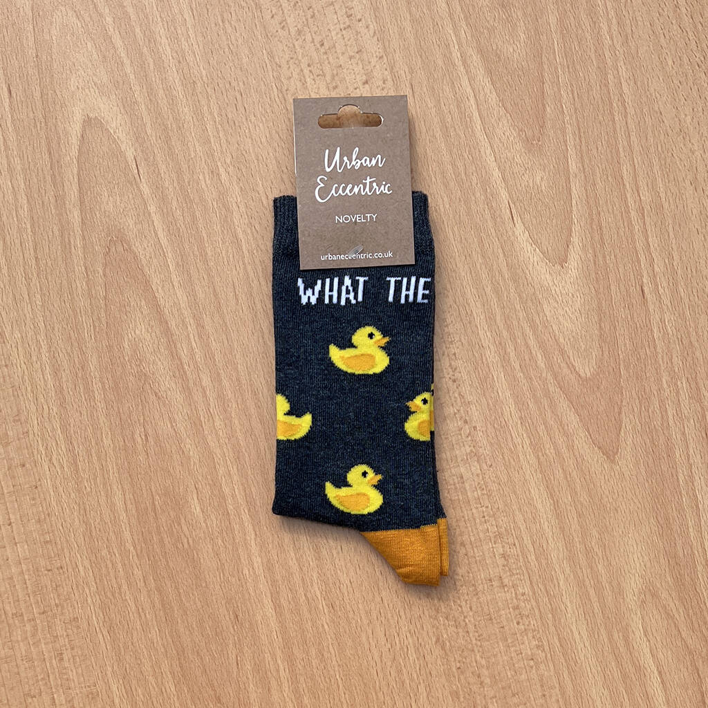 Ladies What The Duck Socks By Urban Eccentric