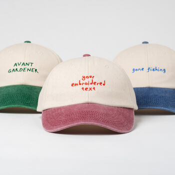 Personalised Dad Hat With Handwritten Style Font, 6 of 12