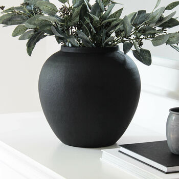 Large Black Vase By Marquis Dawe Notonthehighstreet Com   Normal Large Black Vase 