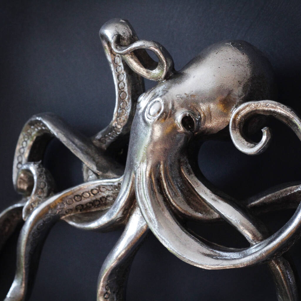 Silver Octopus Wall Hooks By Sophie MacBain