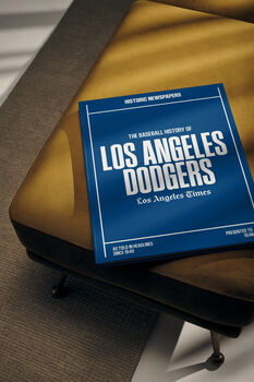 Los Angeles Dodgers Personalised Gift Baseball Newspaper History Book, 12 of 12