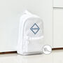 Personalised Box/Heart Initials Logo Mini Backpack, thumbnail 2 of 2