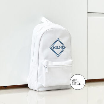 Personalised Box/Heart Initials Logo Mini Backpack, 2 of 2