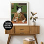 Personalised Pet Portrait Whimsical Animal Lover Gift, thumbnail 6 of 7