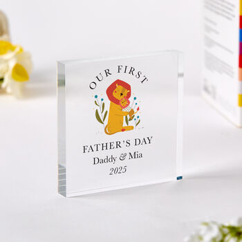Personalised First Father’s Day Animal Plaque Gift, 5 of 8